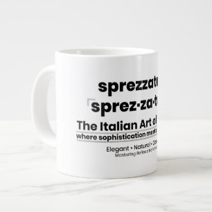 SPREZZATURA: THE ITALIAN ART OF FASHION LARGE COFFEE MUG
