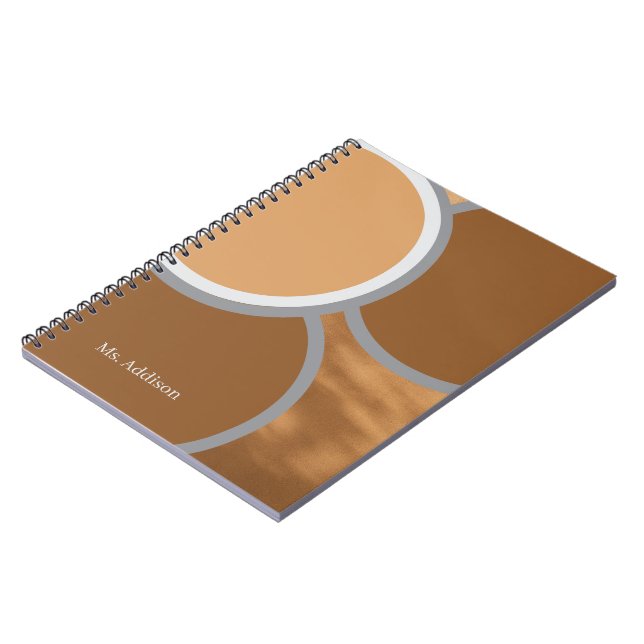Sprial bound personalised name notebook (Left Side)