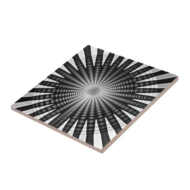 Sprial Madness Ceramic Tile (Side)