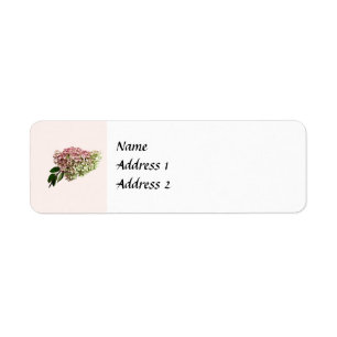 Sprig of Hydrangea Wedding Products Return Address Label