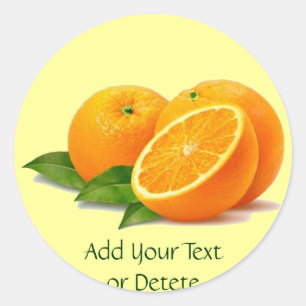 Sprig of Oranges Stickers (in many shapes)