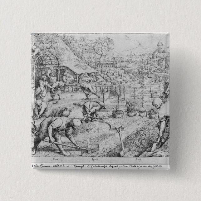 Spring, 1565 15 cm square badge (Front)