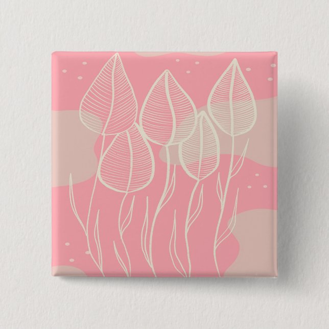 spring 15 cm square badge (Front)