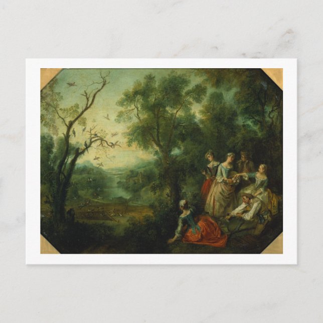 Spring, 1738 (oil on canvas) postcard (Front)