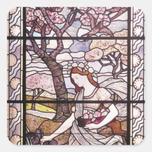 Spring, 1894 square sticker