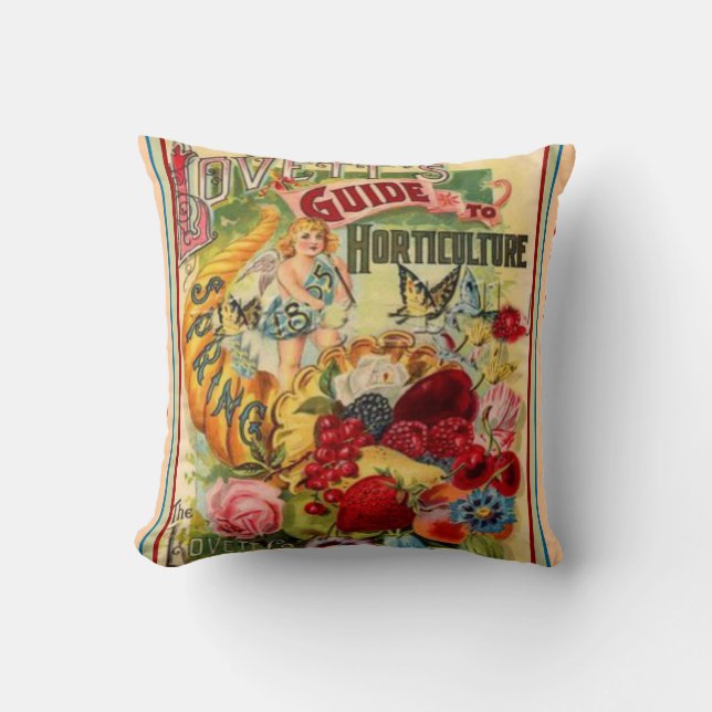 Spring 1895 Lovett's Horticulture Pillow (Front)