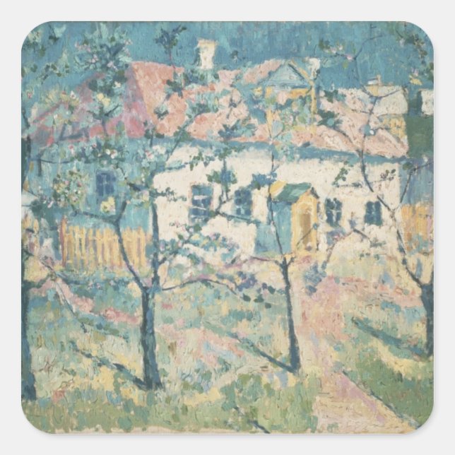 Spring, 1904 square sticker (Front)