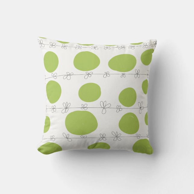 Spring 2017 greens Custom All-Over-Print pillow. Cushion (Front)