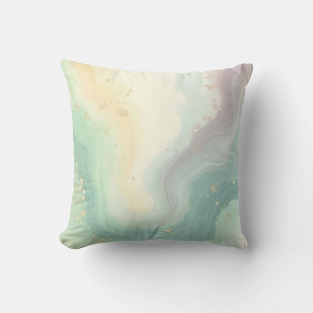 Spring abstract colourful cushion (Front)