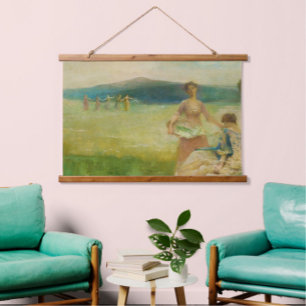 Spring Allegory Vintage Landscape Art  Hanging Tapestry