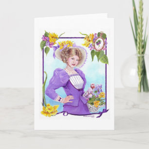 Spring and Dressed for the Easter Parade Holiday Card