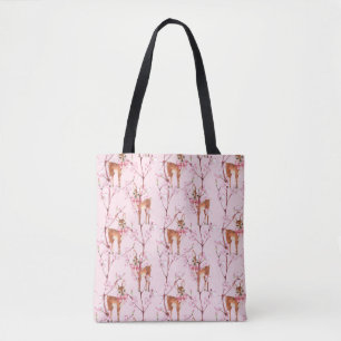 Spring and Fawns Tote Bag
