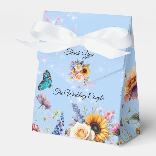 Spring and Summer Blooming Florals Favour Box (Front Side)