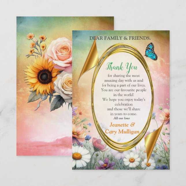 Spring and Summer Blooming Florals RSVP Card (Front/Back)