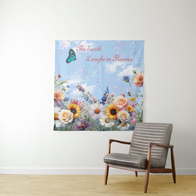 Spring and Summer Blooming Florals Tapestry (In Situ)