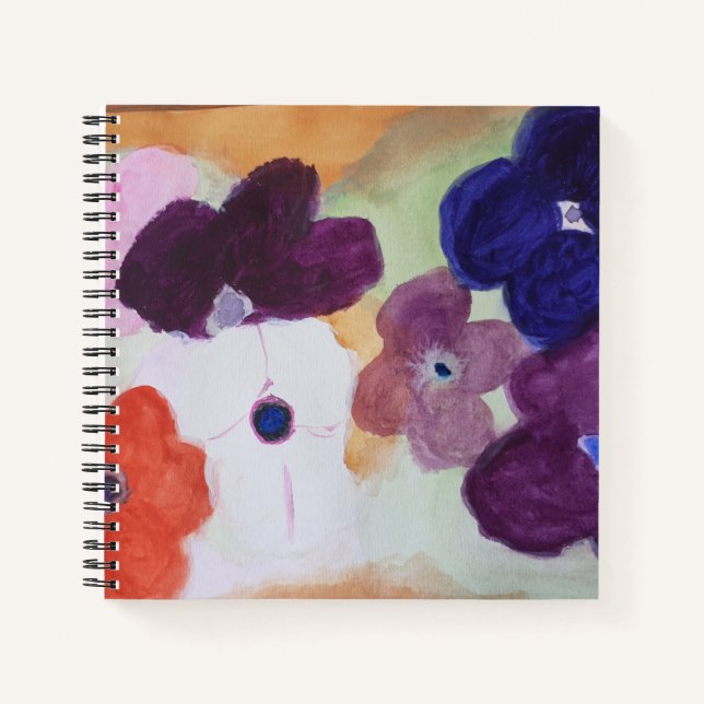 Spring Anemones Spiral Notebook (Front)
