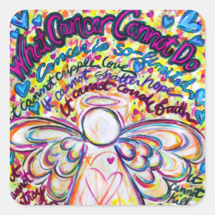 Spring Angel What Cancer Cannot Do Poem Stickers