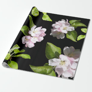 Spring Apple Blossom Wrapping Paper Matte