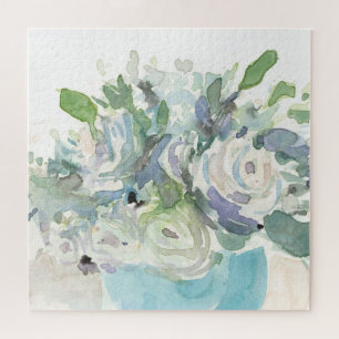 Spring Arrangement - Watercolor Bouquet Jigsaw Puzzle