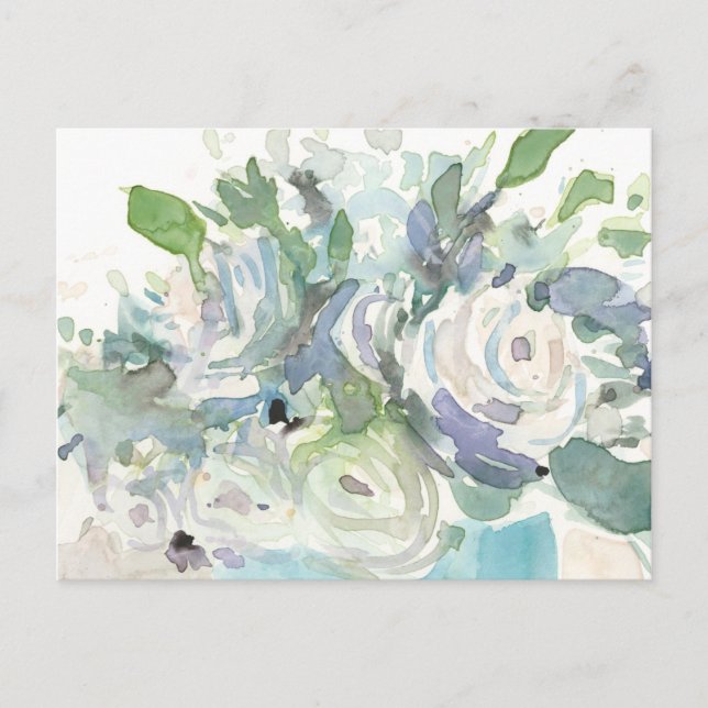 Spring Arrangement - Watercolor Bouquet Postcard (Front)