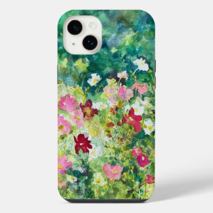 Spring Artistry Watercolor Floral Pattern iPhone 14 Plus Case