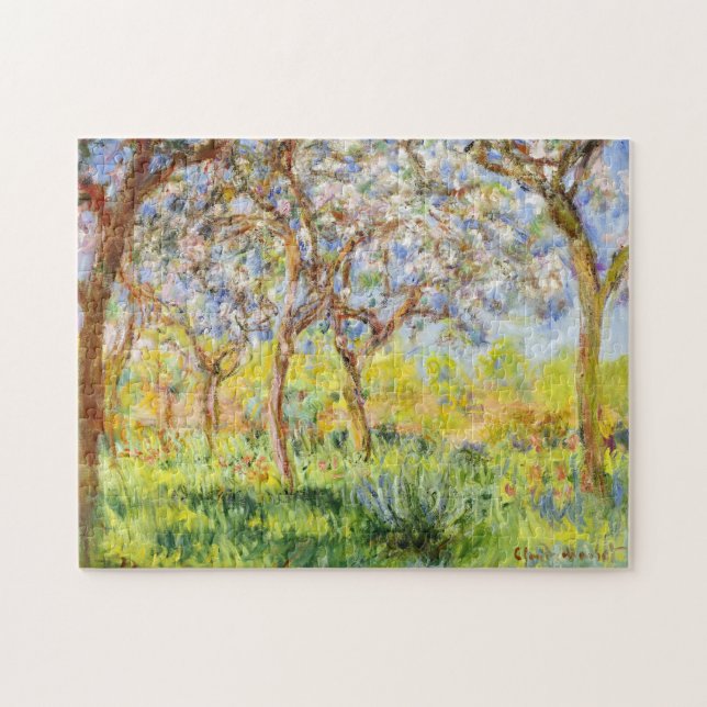 Spring at Giverny Monet Fine Art Jigsaw Puzzle (Horizontal)