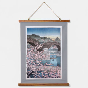 Spring at Kintai Bridge, Hasui Kawase Hanging Tapestry