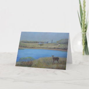 Spring at Lake Codorus Original Art Greeting Card