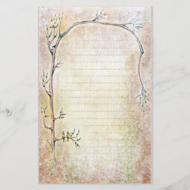 Spring Awakening - Beige Stationery (Front)