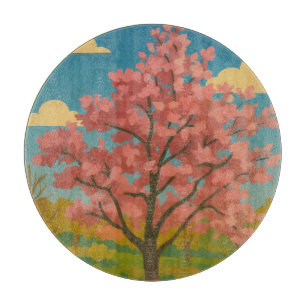 Spring Awakening – Blooming Tree Landscape Cutting Board