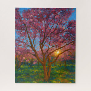 Spring Awakening – Blooming Tree Landscape Jigsaw Puzzle