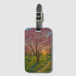 Spring Awakening – Blooming Tree Landscape Luggage Tag