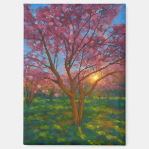Spring Awakening – Blooming Tree Landscape Magnet