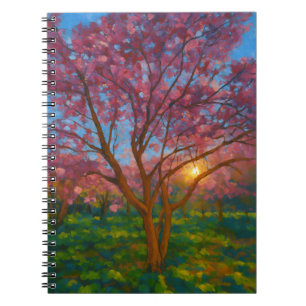 Spring Awakening – Blooming Tree Landscape Notebook