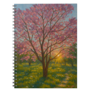Spring Awakening – Blooming Tree Landscape Notebook