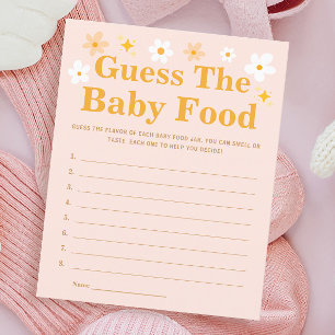 Spring Baby Shower Game Guess The Baby Food 