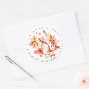 Spring Baby Shower   Ladybug Return Address Label