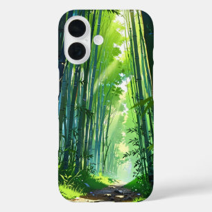 Spring Bamboo Forest – Anime Landscape iPhone 16 Case
