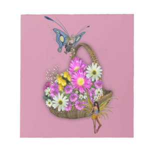 Spring basket gatherers notepad