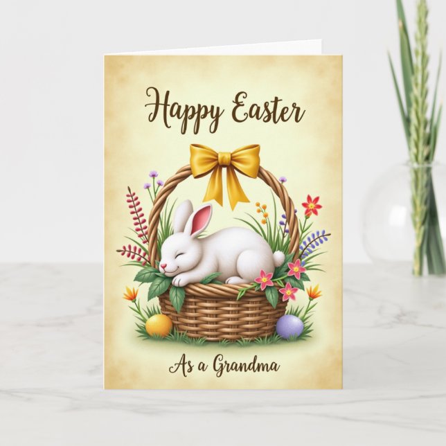 Spring Basket Slumber Card (Front)