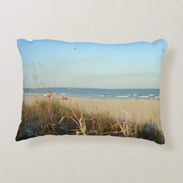 Spring Beach Scene No. 3 Decorative Cushion (Back)