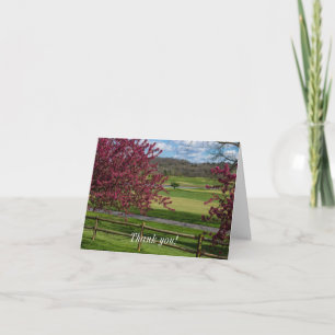 Spring Beauty At Rivercut Thank You Card