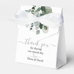 SPRING BEAUTY BOTANICAL GREENERY Wedding  Favour Box