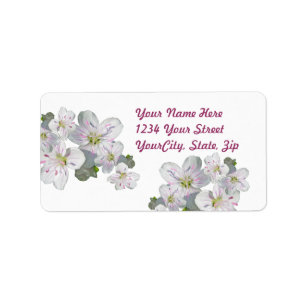 Spring Beauty Wildflower Coordinating Items Label