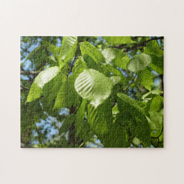 Spring Birch Leaves Green Tree Jigsaw Puzzle (Horizontal)