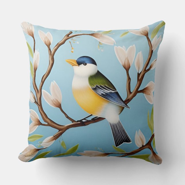 ✨ Spring Bird Decorative Pillow For Living Room 🐦 (Front)