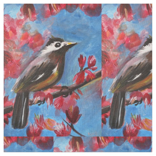 Spring Bird  Dreamer Fabric (Close Up)