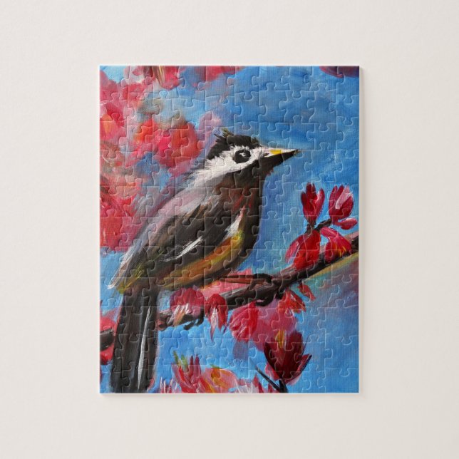 Spring Bird Painting Jigsaw Puzzle (Vertical)