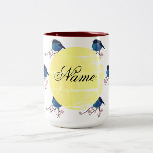 Spring Bird Two-Tone Coffee Mug