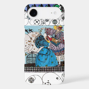 SPRING BIRDS AND SWIRLS / FASHION COSTUME DESIGNER